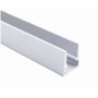 Profilé Aluminium Anodisé 2m. 12x12mm pour vitrage de 10mm