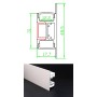 Profilé Aluminium Anodisé 2m. 48.5x17.7mm Applique mural