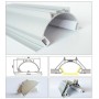 Profilé Aluminium Anodisé 2m. 101.6 x 48.7mm pour éclairage indirect
