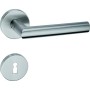 Poignée+entrées de porte INOX Rosace BB