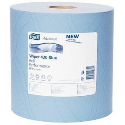 Rouleau papier de nettoyage bleu 3pli 36.5x36.5 1000 coupons