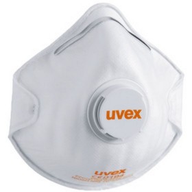 Masque à poussière FFP2 UVEX avec valves DIN/EN149:2011+ 15 pièces