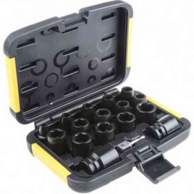 Coffret de douilles à chocs 1/2'' 17pces Dewalt