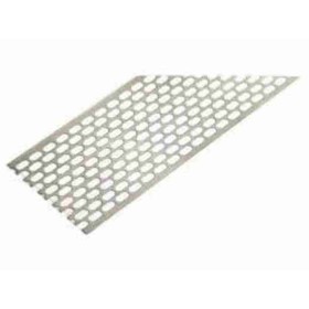 Grillage 100mm Aluminium blanc/brun pour ventilation de toiture 60m.
