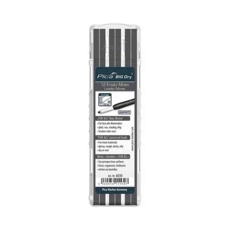 PICA Mines de rechange BIG DRY 6030 graphite 12pces