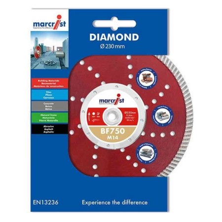 Disque à tronçonner MARCRIST BF750m14 125mm Diamanté coupe à fleur