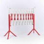 Barrière extensible 4m. acier laqué Rouge/Blanc