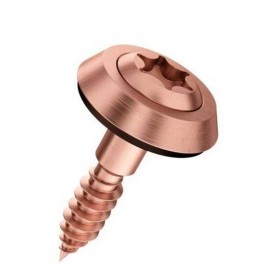 Vis pour ferblantiers 4.5x35 Cuivre étanche 100pces