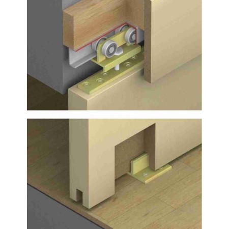 Ferrements pour portes coulissantes en bois HAWA Eku Porta 300H
