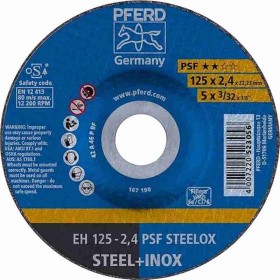 Disque à ébarber PFERD SG Steelox 125x2.4mm Inox