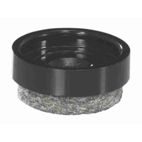 Patin de meuble Wagner avec feutre Naturel noir 20mm 1pce