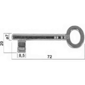 Clés chiffrée pour porte de chambre Swiss no.104