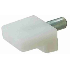 Taquets de rayon plat, blanc, tenon de 5mm x 12mm 100pces