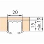 Rails de roulement simple HAWA Eku Clipo 36H 1.5m.