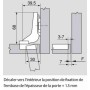 Charnière intérieur BLUM Clip Top 110° INSERTA