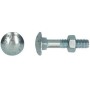 Boulons à bois M6x60mm tête bombé zingué 100pces