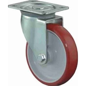 Roulettes pivotantes 125mm  200kg sur plaque à visser