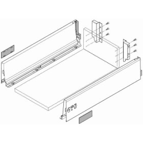 KIT complet de fermente pour 1 tiroir 500mm BLUM ANTARO K 30kg