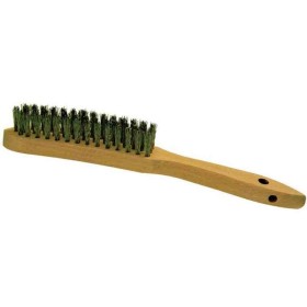 Brosse Métallique fin pour cuisinière à gaz fil acier 3 rangées 200mm total