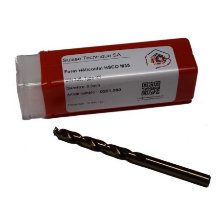 Foret à métaux Hélicoïdal 5.5 mm HSCo M35